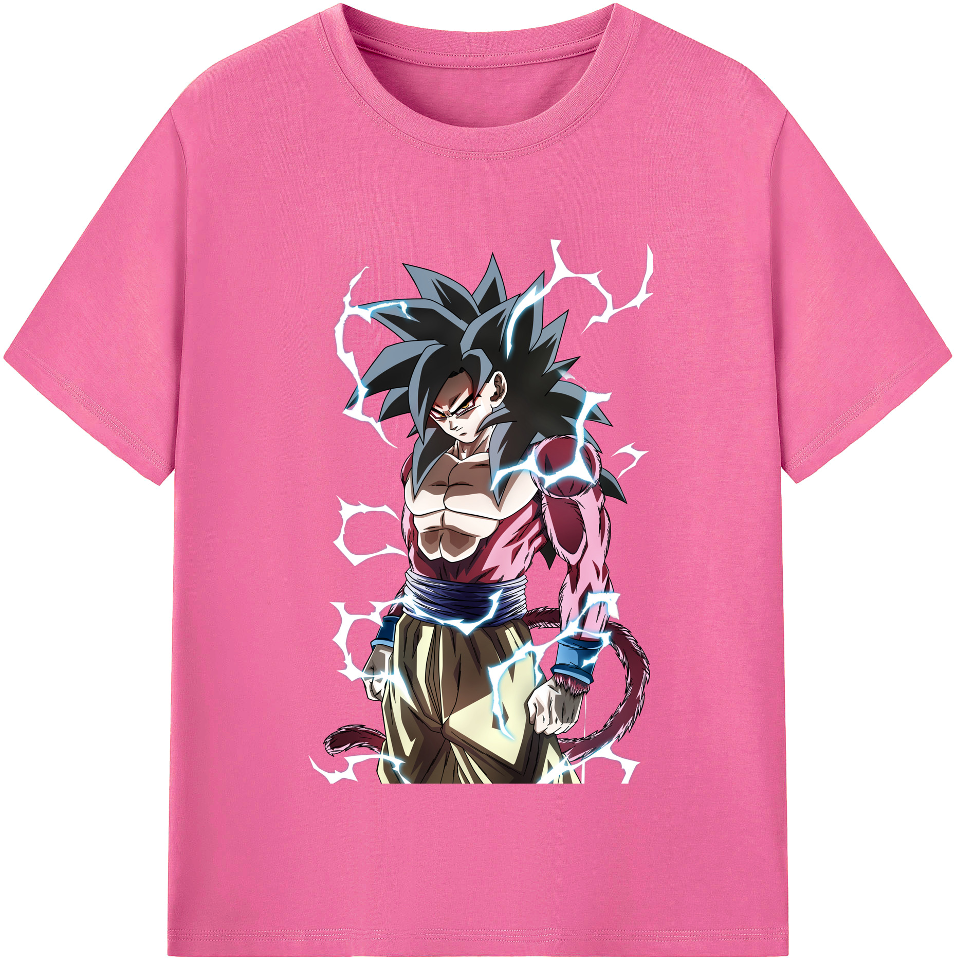 （画像用） ドラゴンボール 孫悟空（そん ごくう）Son Goku カカロット DRAGON BALL Kakarotto レディースカジュアルプリントTシャツ（綿100％）